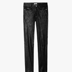 Zadig & Voltaire Phlame Crinkled Leather Pants *BRAND NEW*